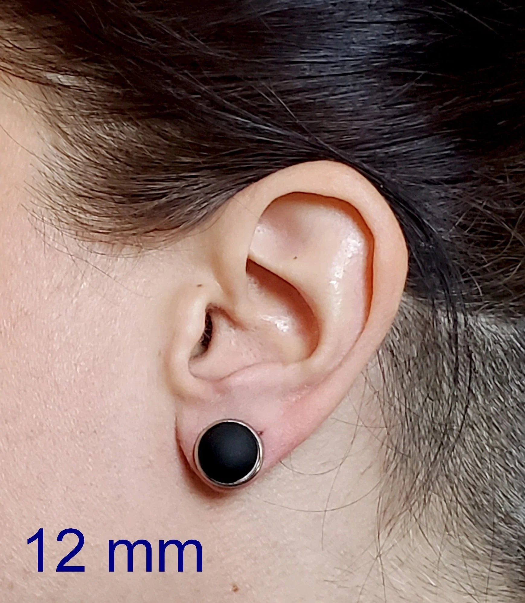 +/- 12 mm, Boucles d'oreilles dépareillées, verre fusion #2 - Bijoux Le fil d'Ariane