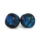 +/- 12 mm, Boucles d'oreilles dépareillées, verre fusion #54 - Bijoux Le fil d'Ariane
