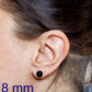 +/- 12 mm, Boucles d'oreilles dépareillées, verre fusion #9 - Bijoux Le fil d'Ariane