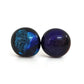 +/- 9 mm, Boucles d'oreilles dépareillées, verre fusion #52 - Bijoux Le fil d'Ariane