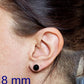 +/- 9 mm, Boucles d'oreilles dépareillées, verre fusion #8 - Bijoux Le fil d'Ariane