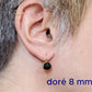 Boucles d'oreille leviers bleu - mat ou lustré - Bijoux Le fil d'Ariane