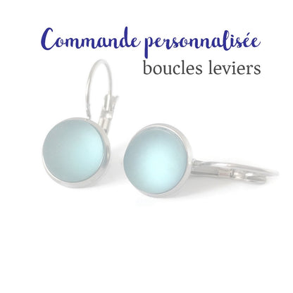 Boucles d'oreille leviers-commande personnalisée - Bijoux Le fil d'Ariane