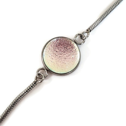 Bracelet ajustable rose transparent - Bijoux Le fil d'Ariane