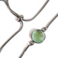 Bracelet ajustable vert-doré transparent - Bijoux Le fil d'Ariane