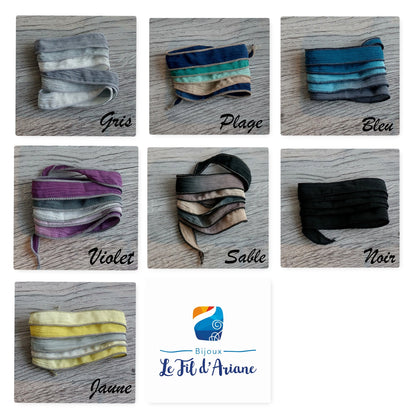 Bracelet de soie seul - Bijoux Le fil d'Ariane
