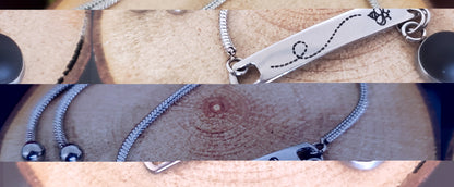 Bracelet gravé abeille - Bijoux Le fil d'Ariane