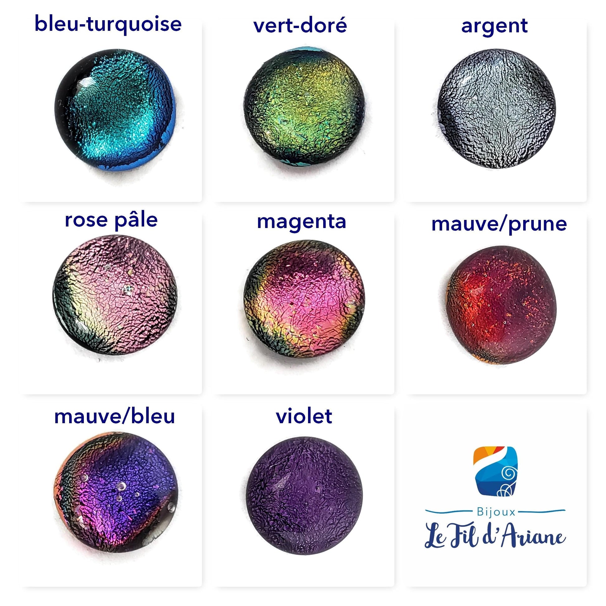 Charte de couleurs - Bijoux Le fil d'Ariane