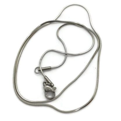 Collier cabochon argent transparent, verre fusion - Bijoux Le fil d'Ariane