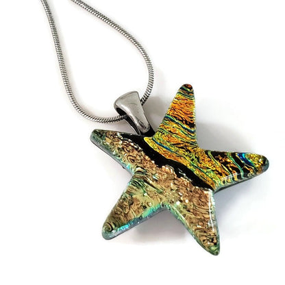 Étoile, doré et noir - Bijoux Le fil d'Ariane