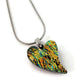 Mini coeur, orange - Bijoux Le fil d'Ariane