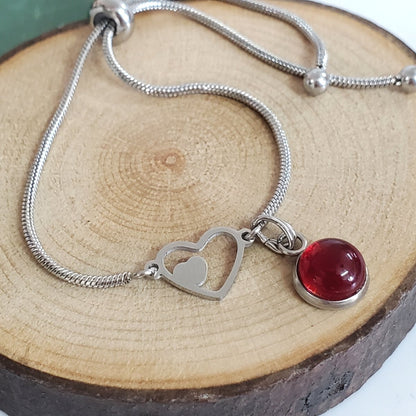 [PRÉVENTE] Bracelet double coeur - Bijoux Le fil d'Ariane